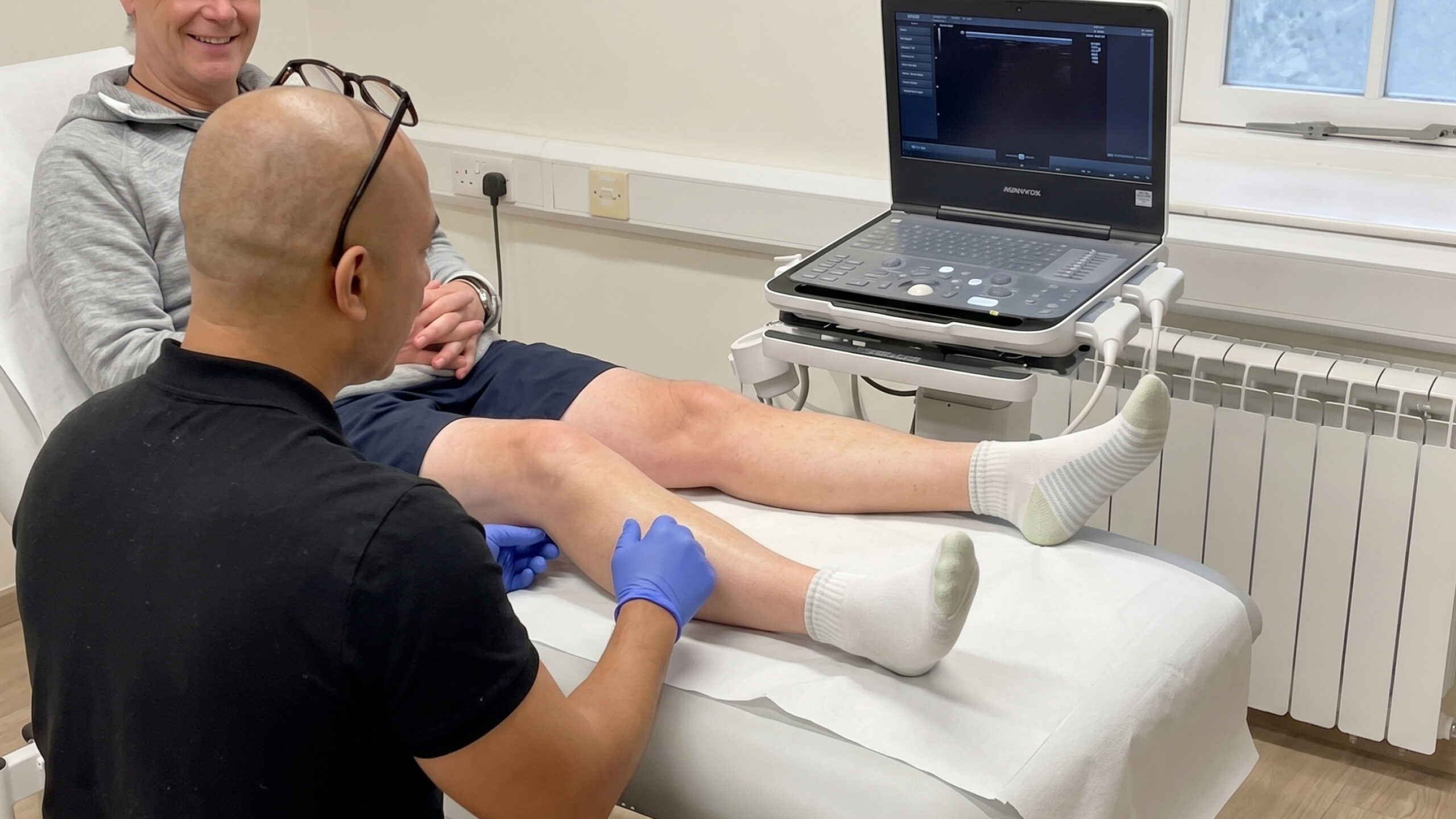 Ultrasound-guided injection in clinic